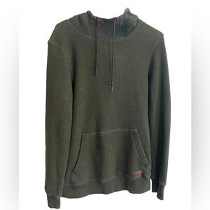 Dravus Men's Hoodie Sweatshirt Scuba Neck Front Pouch Small